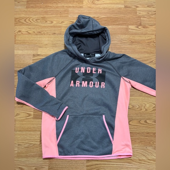 Under Armour Gray and Peach Hoodie size small - Picture 1 of 4